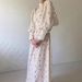 Women's Spring Floral Print Dress Gentle Tie Waist European American Style Long Sleeve Loose Fit_ecoleips.com