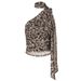 European And American INS Style Hot Girl Women's Leopard Print One-Shoulder Sleeveless Ribbon Short Tight Tank Top_ecoleips.com