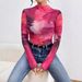 Women's Clothing Spring/Summer Slim Fit Long Sleeved Top For Women Gradient Color Splicing Niche Design Sexy Thin Top For Ladies_ecoleips.com