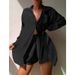 Women's Clothing Shirt Style Suits Beach Jackets Holiday Sun Protection Clothing Loose Sun Protection Clothing Swimsuits Bikini Cover Ups_ecoleips.com
