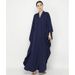 F272 Foreign Trade Supply Cross-border Platform Solid Color Batwing Sleeve Middle East Dubai Loose Plus-size Embroidered_ecoleips.com