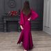 Women's Clothing Women's Retro Long Sleeved Maxi Dress Sexy Feminine Spring European American Style Muslim Fashion_ecoleips.com