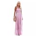 2024 European And American Summer Women's Fashion: New Vacation Style Strapless Tie-Back Printed Long Dress Is_ecoleips.com