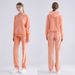 Cross-Border Hot Sale Li Hanton Fashion Casual Velvet Long Sleeve Women's Sports Suit European And American_ecoleips.com