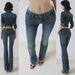 Retro Wide Leg Flared Jeans Blue Low Waisted Slim Fit Washed Distressed Floor Length Trousers for Women Autumn Style_ecoleips.com