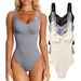 2023 Independent Station European And American Cross-Border Women's Clothing Sexy Ribbed Sleeveless Tank Bodysuit_ecoleips.com