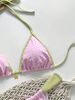2026 New Women's Sexy Bikini Swimsuit Two-piece Beach Swimsuit Triangle Cup Bikini_ecoleips.com