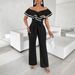Women's Clothing Temperament Jumpsuit Fashionable Wide Leg Pants_ecoleips.com