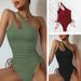 2026 S-XL Shiny Swimwear Women Beach One Piece Swimsuit Mujer Trikini Maio Biquini Badpak Bikini Monokini_ecoleips.com