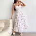 AD339 French-style Spring-summer New Sweet Fresh Printed Strapless Dress With Back Tie, Waist-cinching And Slimming_ecoleips.com