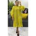 Women's Clothing Plus Size Clothes Elegant 3D Floral Maxi Dress With Ruffled Hem & Beaded Details – Romantic Long Sleeve Dress_ecoleips.com