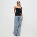 W224TP European And American Hot Girl 2025 Spring New Solid Color Sleeveless Sexy Tube Slim Fit Slit Women's Tank Top_ecoleips.com