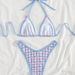 Women's Floral Print Bikini Swimsuit Set With Bow Tie Detail - Soft Stretch Polyester Fabric - S/M/L/XL Sizes_ecoleips.com