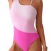 Women's One-Shoulder Cutout One-Piece Swimsuit High Waist Tummy Control Sexy Bathing Suit For Beach & Pool"_ecoleips.com
