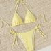 Women's Clothing Specialty Fabric Two Piece Bikini Set With Laces Regular Fit For Spring/Autumn/Summer Sexy Vacation Style Available_ecoleips.com
