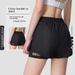 Women's Clothing Sports Shorts Pants Night Running Anti-light Yoga Pants Casual Quick-drying Running Breathable Two-piece Fitness Pants_ecoleips.com