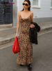 Weird Puss Leopard Print Dress Woman Summer Sexy Swing Collar Spaghetti Straps Backless Ruffles Party Clubwear Skinny Vestidos_ecoleips.com