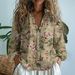 New 2025 Export Women's Shirt Top With 3D Print, Delicate Linen Fabric_ecoleips.com