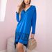 Women's plus Size Hooded Dress Casual Long Sleeve Printed Dress with Pockets for Everyday Wear_ecoleips.com