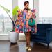 Plus Size Women's Clothing Ruffle Button Dress Shirt Casual Summer Daily Wear Fashion American Style Printed Thin Clothing_ecoleips.com