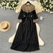 Women's Clothing Winter Heavy Beaded Sequins Loose Waist Long Pleated Dress Skirt_ecoleips.com