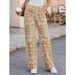 Women's High-Waisted Bohemian Style Jeans Paisley Print Relaxed Fit Denim Spring/Autumn Regular Cotton Casual Beach Style_ecoleips.com