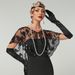 Women's Clothing Retro Sequined Beaded Shawl Small Waistcoat Vintage Sequin Beaded Shawl Wrap Women's Elegant Bolero Jacket For Dresses & Evening Wear_ecoleips.com