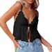 2025 Spring/Summer New European American Sexy Women's Tank Top With Straps And Drawstring_ecoleips.com