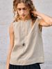Limited Time Offer Women's Vintage Style Sleeveless Vest Top 100% Linen Loose Fit Elegant Casual Summer Top_ecoleips.com