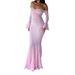 Diyun European American Y2K Tube Top Hollow Sleeve Long Dress Women's Clothing 2025 Autumn And Winter Independent_ecoleips.com