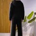 Women's Fleece-Lined Hoodie And High-Waisted Sweatpants Set, Casual Loungewear Two Piece Outfit For Fall Winter_ecoleips.com