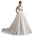 Women's Clothing New Wedding Dress Bride Simple Sexy Slim Travel Photography Satin Soft Gauze Lace Slim Small Tail_ecoleips.com