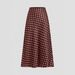 Women's Clothing Summer Satin Polka Dot Print Maxi Skirt For Women Zipper Closure Fashionable American Style Versatile Clothing_ecoleips.com