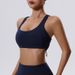 Women's Shockproof Sports Bra For Running, Yoga, Pilates With Drawstring, European And American Style_ecoleips.com
