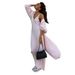 Women's Long Mink Cashmere Cardigan Robe Style Loose Fit Knit Sweater American Style For Autumn Winter_ecoleips.com