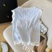 Women's Clothing Real Shot Spot Women's Summer Design Striped Shirt Blouse Lace Lace Shirt Female_ecoleips.com
