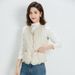 Winter Siyu New 90% Lightweight V-Neck Vest Women's Diamond Pattern Down Jacket_ecoleips.com