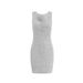 Two-Piece Set And Jacket Sexy Slim Fit Solid Color Ribbed Tank Dress Women's Fashion_ecoleips.com