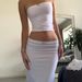 Women's New Sexy Elastic Strapless T-Shirt Long Dress Set_ecoleips.com