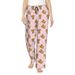 Pink Rilakkumas Cartoon Women Loungewear Pants With Pockets Pajama Pants Home Pj Bottoms_ecoleips.com