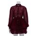 Women's Elegant Lapel Short A-Line Dress Long Sleeves Single Breasted Tie Waist French Fashion Shirt Dress_ecoleips.com