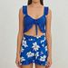 Women's Quick Drying Bodycon Skirt Swimsuit Set Ruffled Trim Printed Bikini Beach Swimwear Two Piece Foreign Trade Independent Website_ecoleips.com