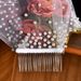 Manzhen Long Waltz Bridal Veil European American Style Pearl Soft Net with Hair Comb Versatile Wedding Headdress V172_ecoleips.com