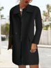 Elegant Oversized Wool Blend Trench Coat For Women - Loose Fit Mid-Length Coat With Double Breasted Design, Available In Multiple Colors_ecoleips.com