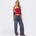 Women's Clothing Wide Leg Hot Girl Street Loose Low Waist Retro Large Size Denim Trousers_ecoleips.com