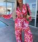 Women's Clothing New Autumn And Winter Suits Strappy Printed Long Sleeved Tops Pocket Trousers Temperament Two Piece Suits For Women_ecoleips.com