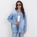 Women's Clothing Non Motorcycle Denim Outerwear Women's Coat Long Sleeve Autumn And Winter Jacket_ecoleips.com