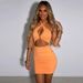 Trendy Women's Summer Solid Color Backless Dress Fashion Casual Daily Vacation Women Dress New Arrival_ecoleips.com