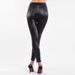 K New Sexy Leather Pants, Women's Lace Embroidered Leather Pants, Patchwork Cropped Pants_ecoleips.com