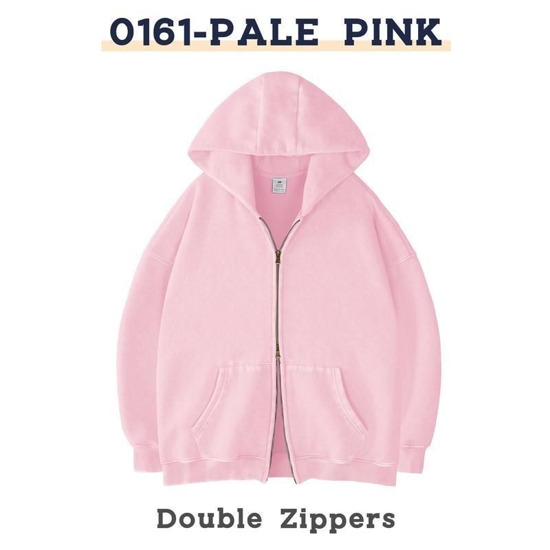 Women's Clothing Oversized Zipper Hoodie Thick Sweatshirt For Women And Men Retro Style Casual Streetwear For Formal & Casual_ecoleips.com